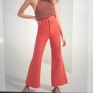 UO Meadow Textured Bell Bottom Pant